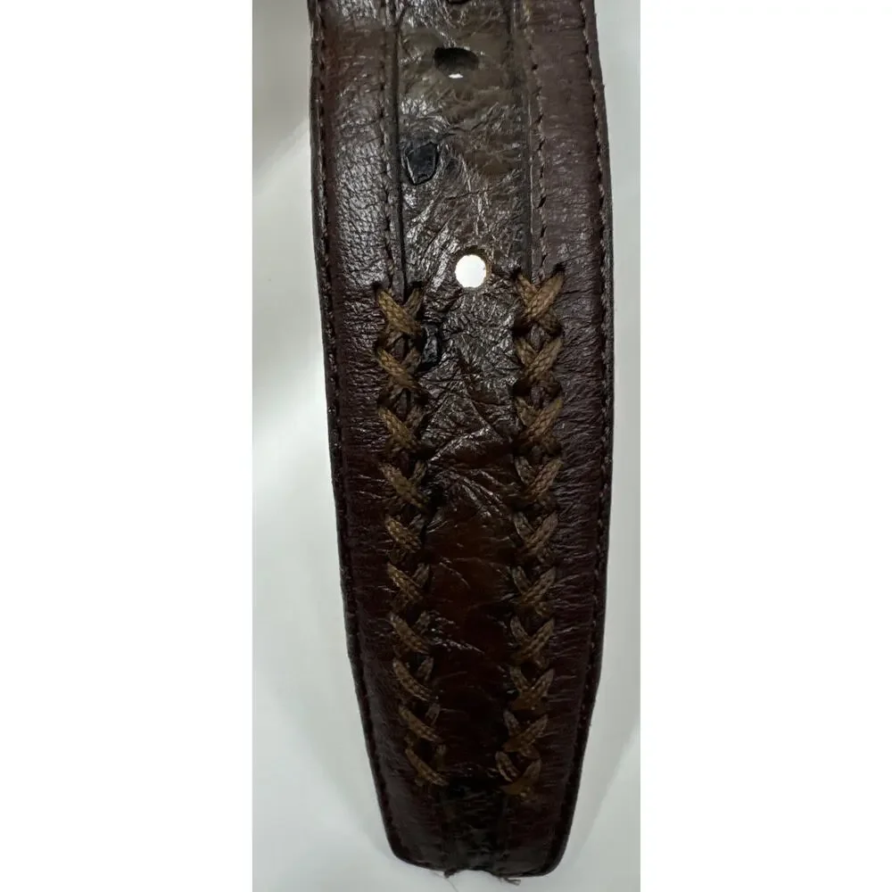 Mezlan Genuine Ostrich Belt, Men's, Size 42